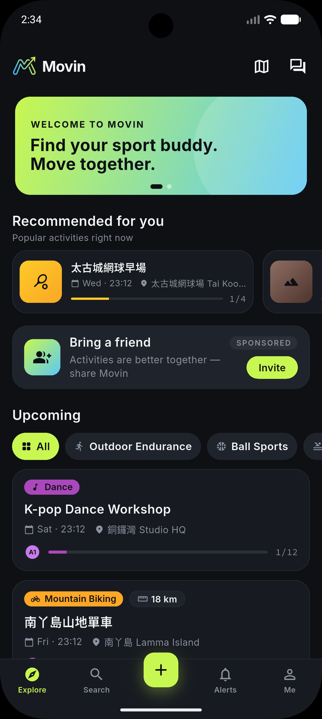 Movin app screenshot